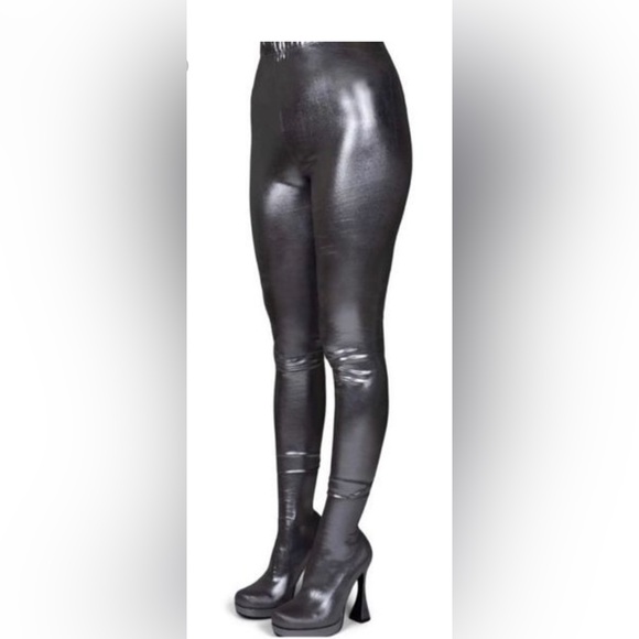 Jeffrey Campbell BNIB Small PANTALONES 6M platform women Silver - Picture 15 of 16